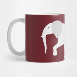 Elephant maroon Mug